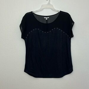 American Eagle Outfitters studded mix media top XL